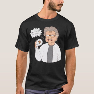 Camiseta Papel De Banheira Vovó, Irritado E Enrugado, Para 
