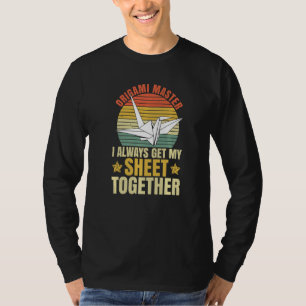 Camiseta Papel de Dobradura de Origami Trocadilho para um M