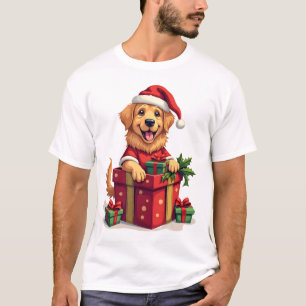 Camiseta Papel de embrulho Golden Retriever
