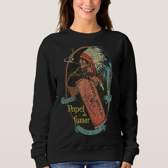 Camiseta Papel De Fumar Indio Rosa 1929 (Frente)
