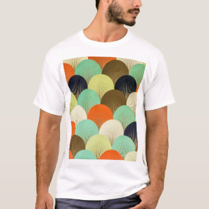 Camiseta Papel de parede colorido: design artístico.