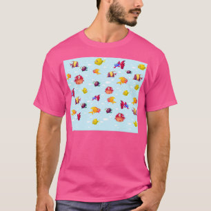 Camiseta papel de parede de peixe incrível
