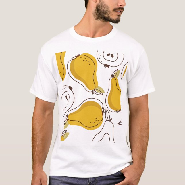 Camiseta Papel de parede decorativo das orelhas desenhadas  (Frente)