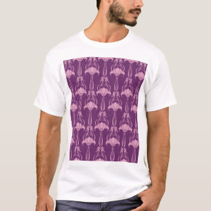 Camiseta Papel de parede flexível - Design violeta rosa