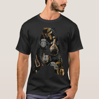 Camiseta Papel de Parede Tema Feliz Dia das Bruxas Letra 