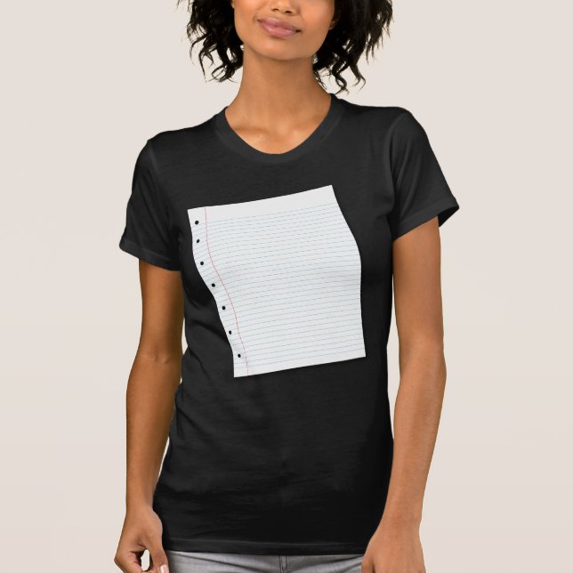 Camiseta papel do caderno (Frente)