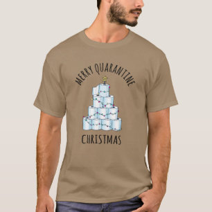 Camiseta Papel higiênico da árvore de Natal da quarentena d