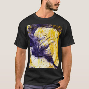 Camiseta Papel Marmorizado: Arte Acrílica Brilhante