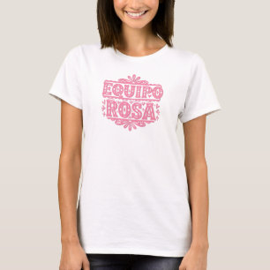 Camiseta Papel Picado Revelação de Gênero Equipe Rosa
