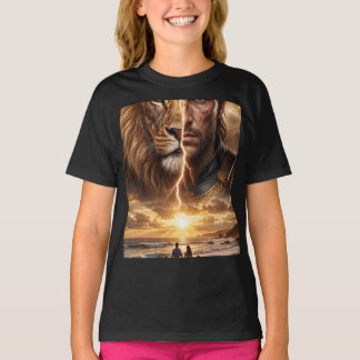 Camiseta Papier cadeau Epic Lion and Warrior Sunset