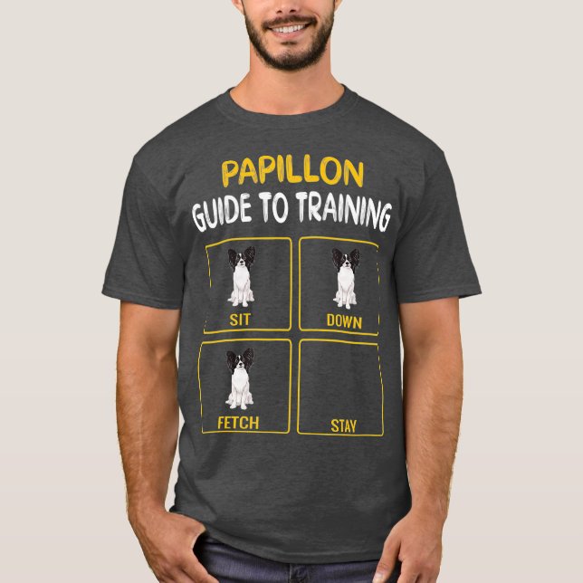 Camiseta Papillon Guide To Training Dog Obedience (Frente)