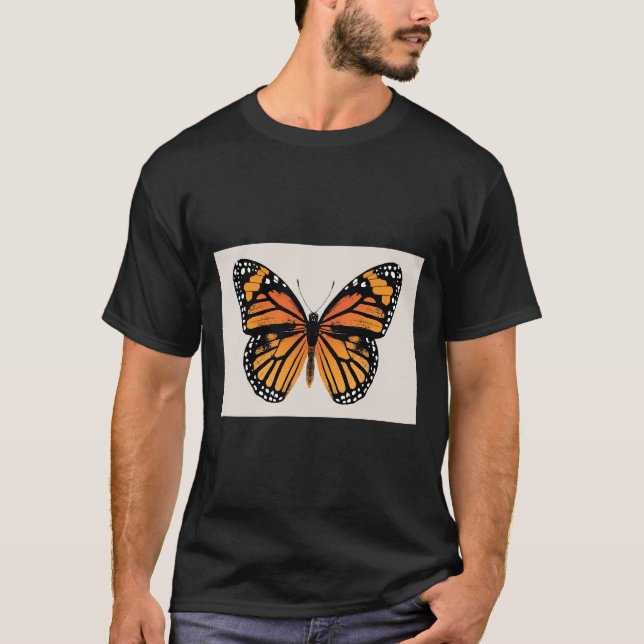 Camiseta Papillon Monarque Papillons D&amp Époque Poster (Frente)