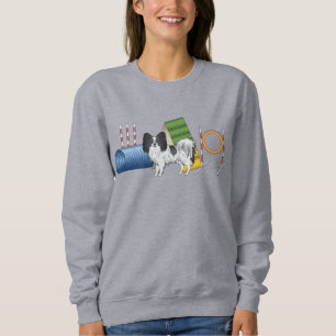 Camiseta Papillon Preto e Branco Com Equipamento de Agilida