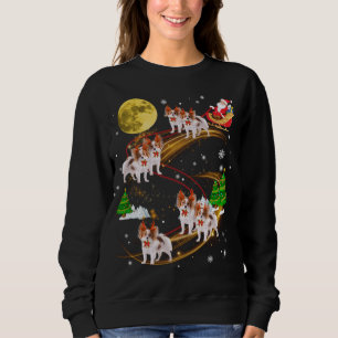 Camiseta Papillon Reindeer de Natal Cachorro Papais noeis X
