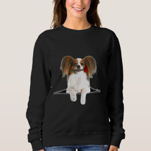 Camiseta Papillon Rosa Zipper Dog Pocket