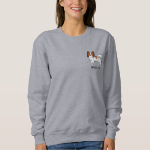 Camiseta Papillon Vermelho e Branco Fofo Com Texto Personal