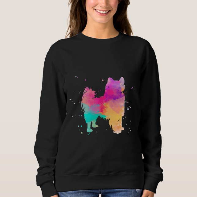 Camiseta Papillon Watercolor Paint Splat (Frente)