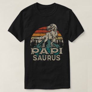 Camiseta Papisauro Dinossauro Vovô Dia de os pais Saurus