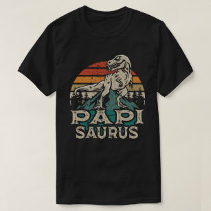 Camiseta Papisauro Dinossauro Vovô Dia de os pais Saurus