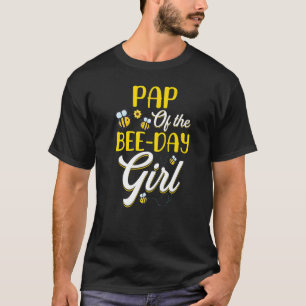 Camiseta Papo Da Família Bee Day Girl Correspondendo Aniver