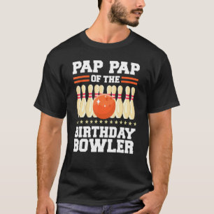 Camiseta Papo Do Partido Da Boliche De Aniversário De Bowle