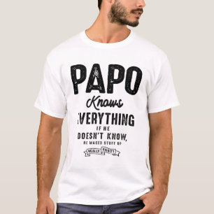 Camiseta Papo sabe tudo - Dia de os pais