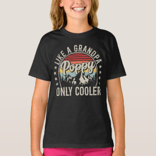 Camiseta Papoila como um vovô, apenas a Retro Girl