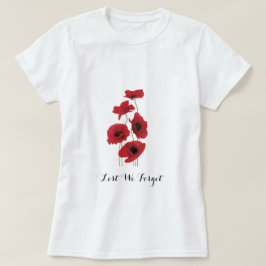 Camiseta Papoila da relembrança do dia de armistício