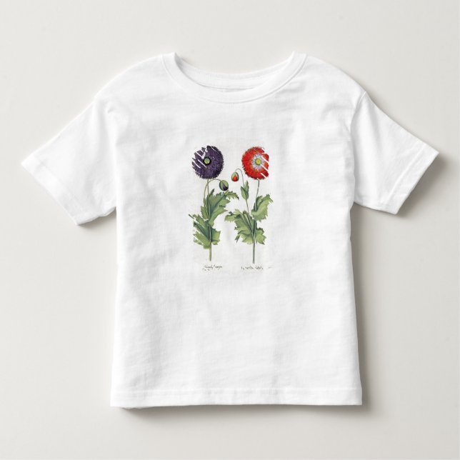 Camiseta Papoilas: incarnato do multiplici do flore (Frente)