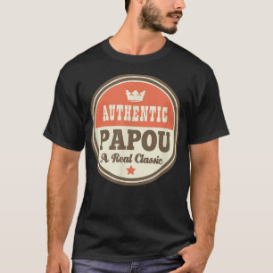 Camiseta Papou Avô Tshirt Dia de os pais Tee Gift 