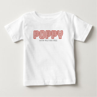 Camiseta Papoula Cresça Selvagem Livre Floral Gráfico Conto