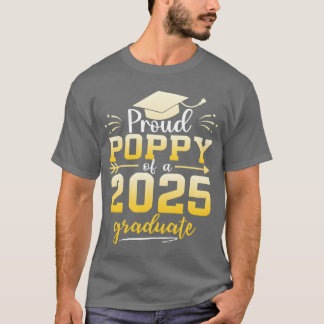 Camiseta Papoula Orgulhosa De Um Graduado Da Turma De 2025 