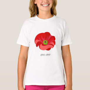 Camiseta Papoula vermelha
