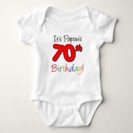 Camiseta Papou's 70 Birthday