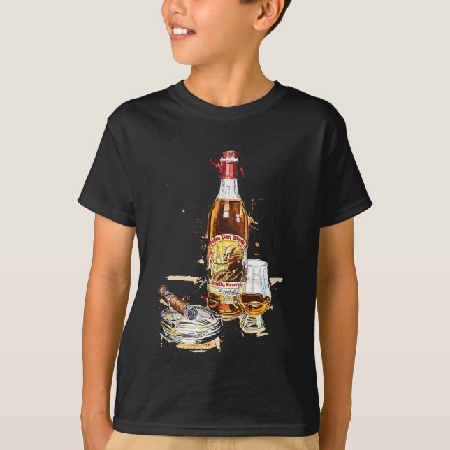 Camiseta Pappy & Cigar Painting, Blantons, Buffalo Trace (Frente)