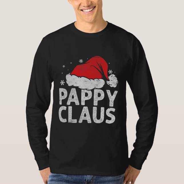Camiseta Pappy Claus Shirt Men Family Matching Christmas (Frente)