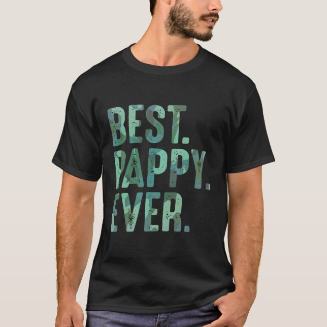 Camiseta Pappy De Avós Para Melhor Pappy De Sempre (Frente)