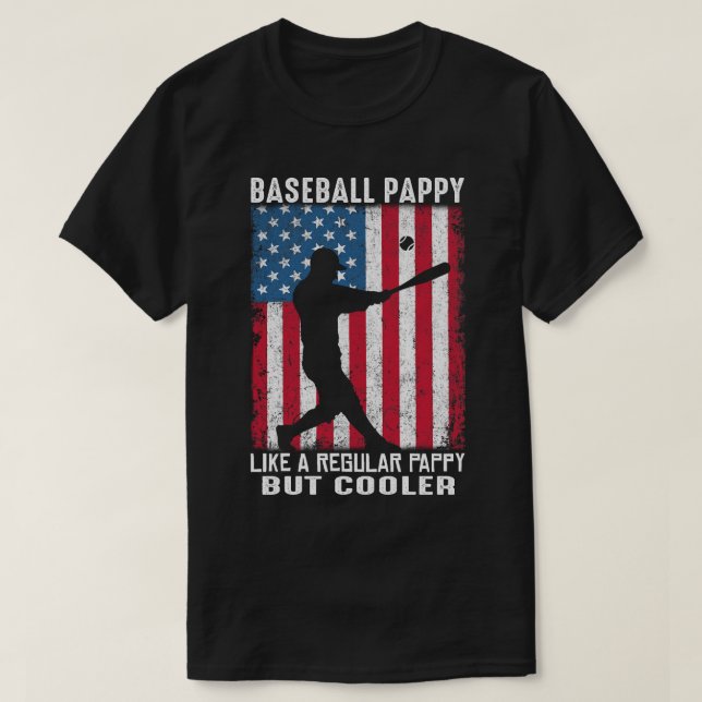 Camiseta PAPPY de baseball como uma PAPPY regular, mas mais (Frente do Design)