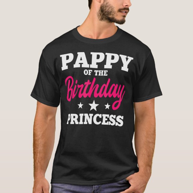Camiseta Pappy Do Celebrado De Bday Do Partido Princesa Ani (Frente)