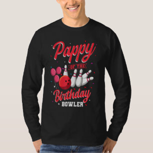 Camiseta Pappy Do Celebrador Da Família Birthday Bowler Bol