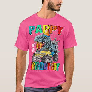 Camiseta Pappy Do Dinossauro Do Monstro Do Aniversário