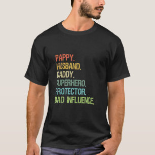 Camiseta Pappy Husband Pai Super Herói Protetor PAI Tank T