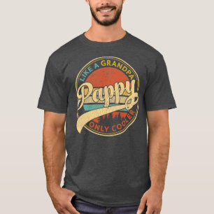 Camiseta Pappy Like A Grandpa Only Cooler Retro Vintage