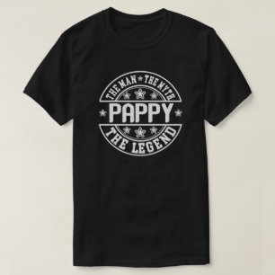 Camiseta Pappy O Homem O Mito O Dia de os pais Da Lenda