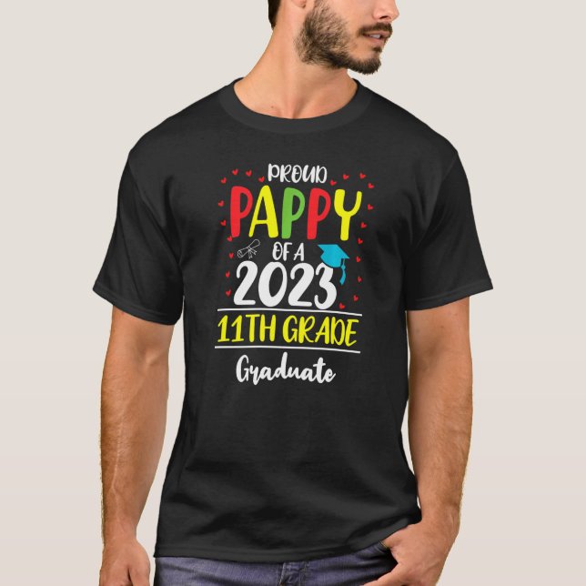Camiseta Pappy Orgulhosa De Uma Classe De Formando Da Class (Frente)