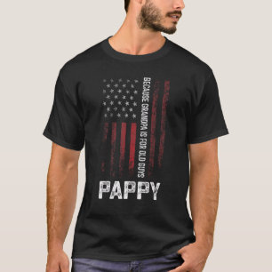 Camiseta Pappy Porque Vovô É Para Caras Antigos Retro Gr