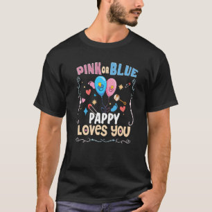 Camiseta Pappy rosa ou azul ama você o melhor Pai de sempre