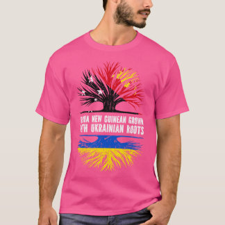 Camiseta Papua-Nova Guiné Cresceu com Bandeira das Raízes U