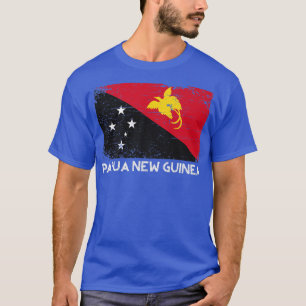 Camiseta Papua-Nova Guiné - desolada Bandeira Homens Mulher