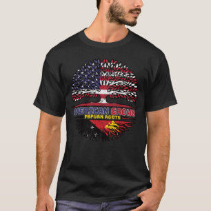 Camiseta Papua-Nova Guiné Papua-Americana Árvore dos EUA